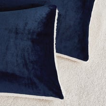 Berryl Teddy Sherpa Velvet European Pillowcases (Set of 2)